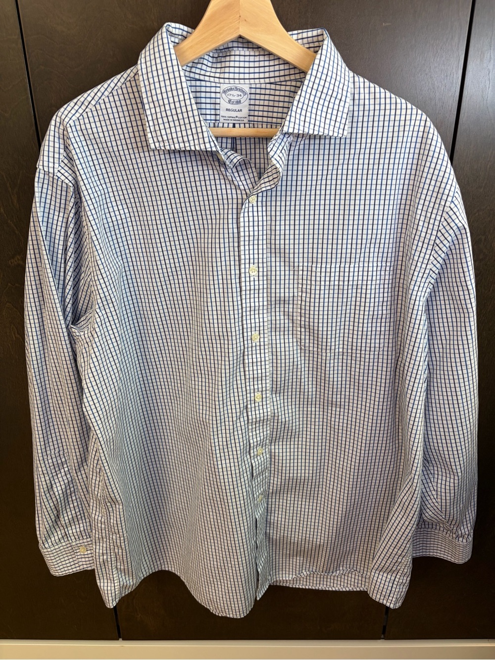 Brooks Brothers 1818 Supima cotton shirt 17.5-34